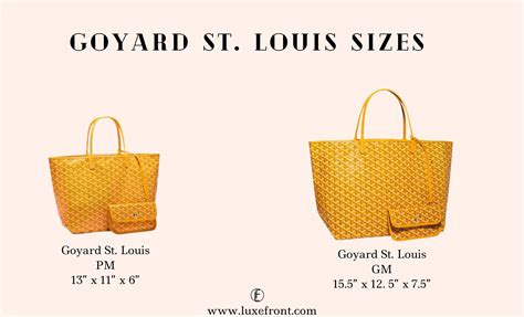 goyard st louis price 2021|Goyard artois size comparison.